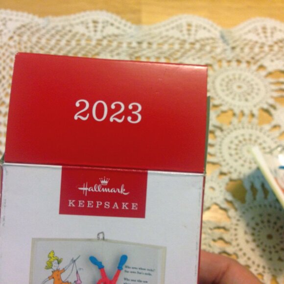 Dr. Seuss Hallmark Keepsake Christmas Ornament, Fox in Socks - Picture 6 of 9